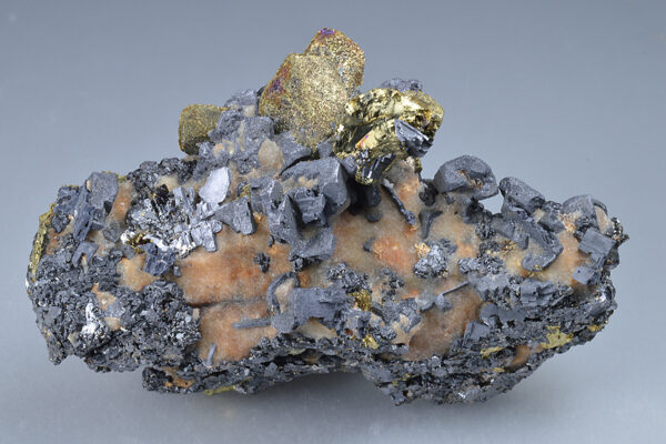 Chalcopyrite, Galena, Sphalerite, Calcite