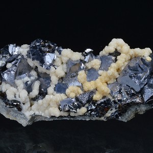 Twinned and truncated Galena, Calcite, Sphalerite