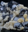 Twinned and truncated Galena, Calcite, Sphalerite