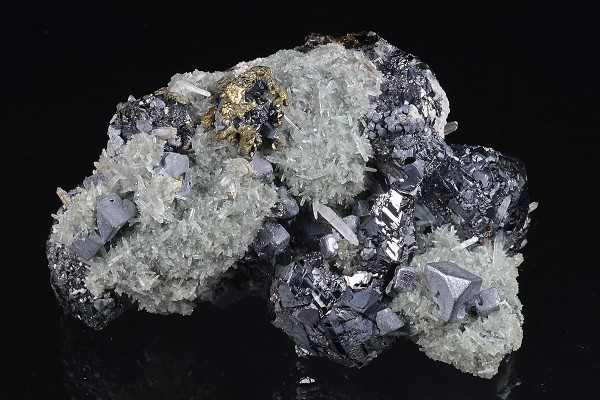 Sphalerite, Galena, Quartz, Chalcopyrite