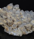 Quartz with growth phantoms, Calcite, Pyrite