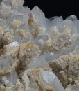 Quartz with growth phantoms, Calcite, Pyrite