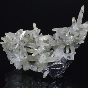 Quartz with inclusions, Galena, Chlorite