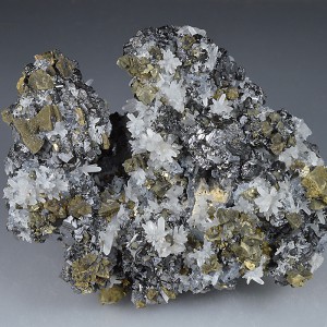 Chalcopyrite, Sphalerite, Quartz, Galena