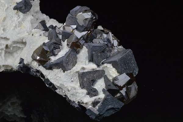 Truncated Galena, Cleiophane, Calcite, Quartz