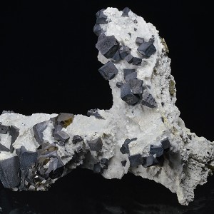 Truncated Galena, Cleiophane, Calcite, Quartz