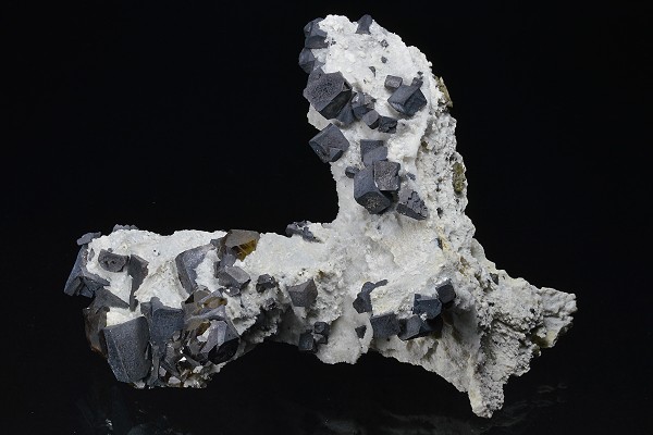 Truncated Galena, Cleiophane, Calcite, Quartz