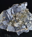 Twinned and truncated Galena, Sphalerite, Quartz, Chlorite