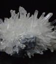 Galena on Quartz, Calcite