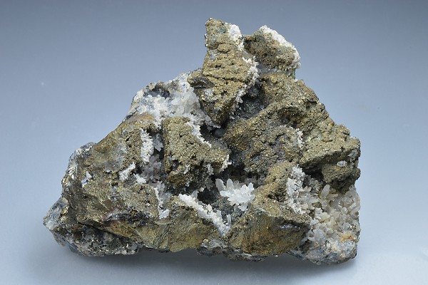 Iridescent Chalcopyrite, Quartz