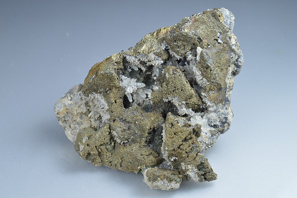 Iridescent Chalcopyrite, Quartz