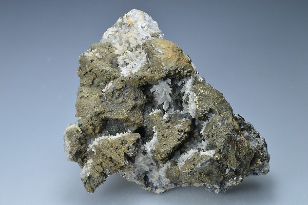 Iridescent Chalcopyrite, Quartz