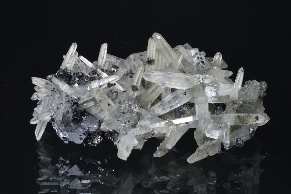 Bi-terminated Quartz, Sphalerite, Galena, Chlorite