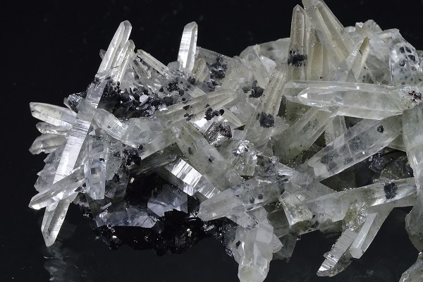 Bi-terminated Quartz, Sphalerite, Galena, Chlorite