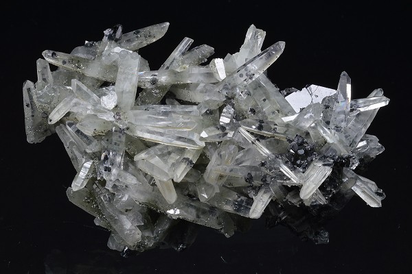Bi-terminated Quartz, Sphalerite, Galena, Chlorite