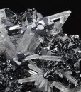 Quartz on Sphalerite tetrahedrons, Galena