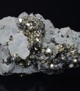 Pyrite on Quartz, Sphalerite