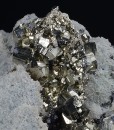 Pyrite on Quartz, Sphalerite