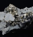 Pyrite on Quartz, Sphalerite