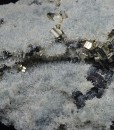 Pyrite on Quartz, Sphalerite