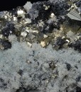 Pyrite on Quartz, Sphalerite
