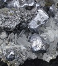 Twinned Galena, Sphalerite, Quartz, Pyrite