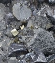 Twinned Galena, Sphalerite, Quartz, Pyrite