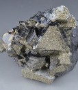 Pyrite on Sphalerite, Galena