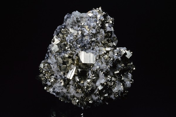 Pyrite, Quartz, Calcite, Sphalerite