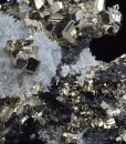 Pyrite, Quartz, Sphalerite, Calcite