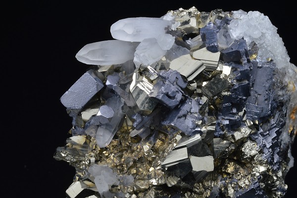 Pyrite, Galena, Quartz