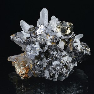Quartz, Sphalerite, Pyrite, Galena, Chalcopyrite
