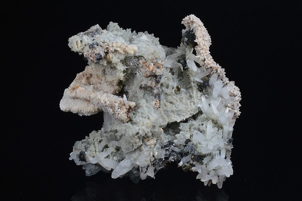 Quartz, Calcite, Chalcopyrite, Sphalerite
