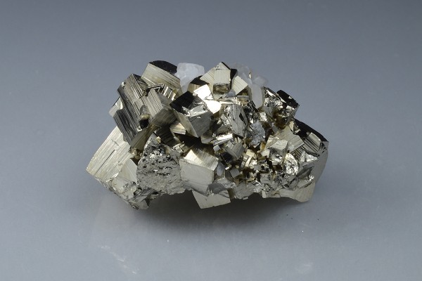 Calcite on Pyrite