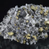 Chalcopyrite on Quartz, Sphalerite