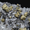 Chalcopyrite on Quartz, Sphalerite