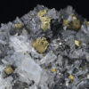 Chalcopyrite on Quartz, Sphalerite