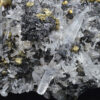 Chalcopyrite on Quartz, Sphalerite