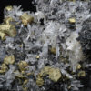 Chalcopyrite on Quartz, Sphalerite