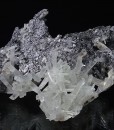 Thin Galena plates on Sphalerite, Quartz