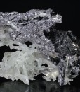 Thin Galena plates on Sphalerite, Quartz