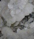 Calcite on Quartz, Sphalerite
