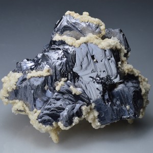 Twinned Galena, Calcite , Quartz