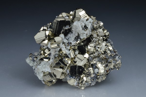 Pyrite, Quartz