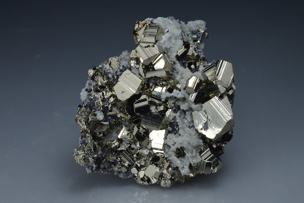 Pyrite, Quartz