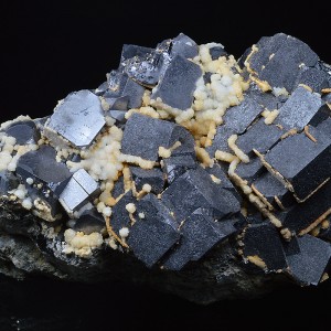 Twinned Galena, Calcite