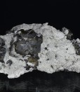 Cleiophane on Quartz, Calcite