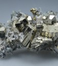 Pyrite, Quartz, Calcite, Chalcopyrite
