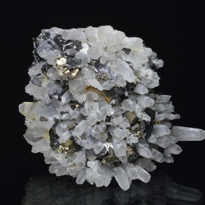 Quartz, Galena, Pyrite, Sphalerite, Chalcopyrite