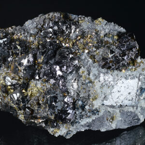 gem Sphalerite var.Cleiophane, Galena, Chalcopyrite, Quartz